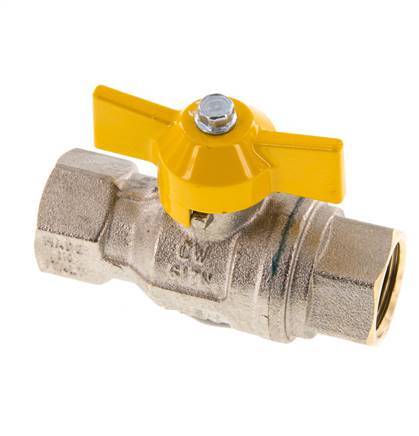 Rp 1/2 inch Gas 2-Way Butterfly handle Brass Ball Valve