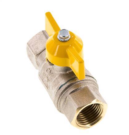 Rp 1/2 inch Gas 2-Way Butterfly handle Brass Ball Valve