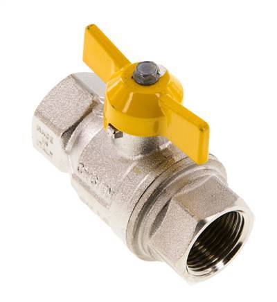 Rp 3/4 inch Gas 2-Way Butterfly handle Brass Ball Valve