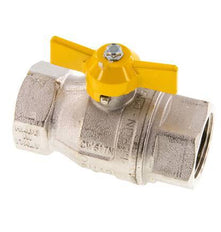 Rp 1 inch Gas 2-Way Butterfly handle Brass Ball Valve
