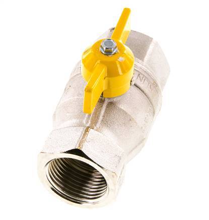 Rp 1 inch Gas 2-Way Butterfly handle Brass Ball Valve