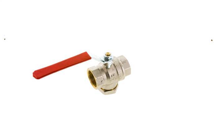 G 1-1/4 inch Integrated Strainer 2-Way Brass Ball Valve