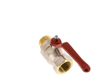 Male To Female R/Rp 1 inch 2-Way Brass Ball Valve