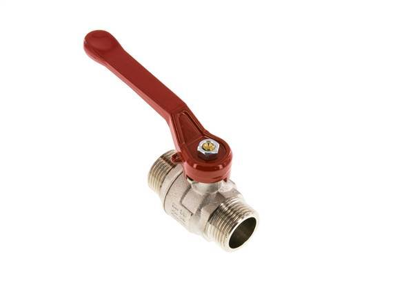 G 1 inch Male Threaded 2-Way Brass Ball Valve