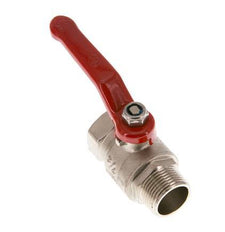 Male To Female R/Rp 3/4 inch Compact PN 25 2-Way Brass Ball Valve