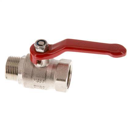 Male To Female R/Rp 3/4 inch Compact PN 25 2-Way Brass Ball Valve