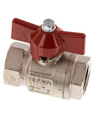 G 1/2 inch Butterfly Handle Compact 2-Way Brass Ball Valve