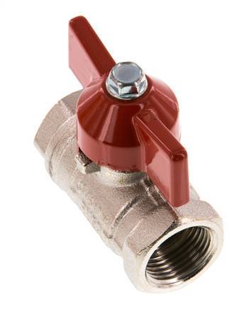 G 3/8 inch Butterfly Handle Compact 2-Way Brass Ball Valve