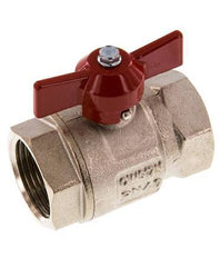 G 1 inch Butterfly Handle Compact 2-Way Brass Ball Valve