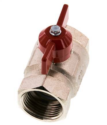 G 1 inch Butterfly Handle Compact 2-Way Brass Ball Valve