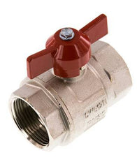 G 1-1/4 inch Butterfly Handle Compact 2-Way Brass Ball Valve