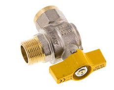 Male To Female R/Rp 3/4 Inch Gas 2-Way Right Angle Brass Ball Valve