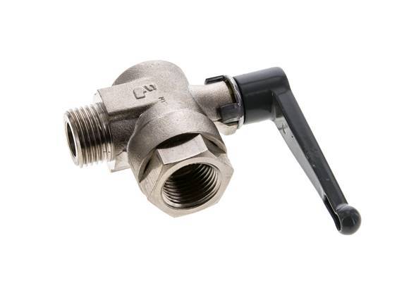 Male To Female G/G 1/2 Inch 2-Way Right Angle Brass Ball Valve