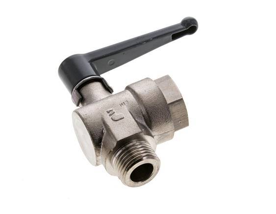 Male To Female G/G 1/2 Inch 2-Way Right Angle Brass Ball Valve