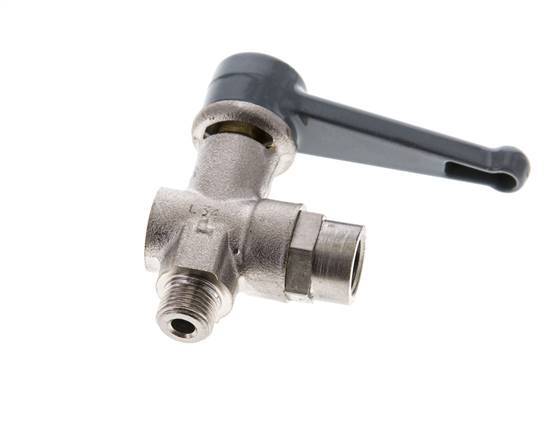 Male To Female G/G 1/8 Inch 2-Way Right Angle Brass Ball Valve