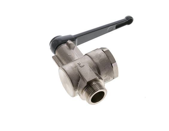 Male To Female G/G 3/4 Inch 2-Way Right Angle Brass Ball Valve