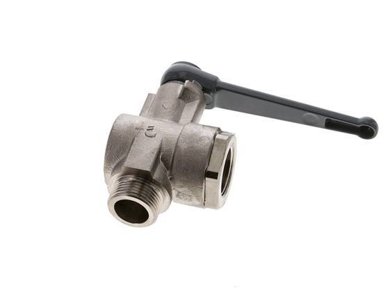 Male To Female G/G 3/4 Inch 2-Way Right Angle Brass Ball Valve