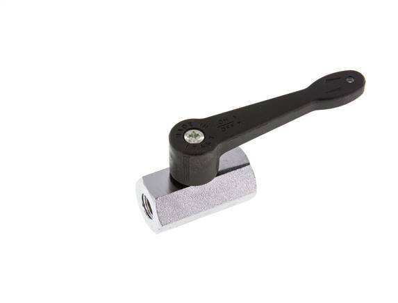 G 1/8 inch 2-Way Brass Mini Ball Valve Long Handle 15 Bar