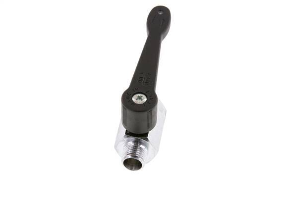 Male To Female G 1/4 inch 2-Way Brass Mini Ball Valve Long Handle 15 Bar