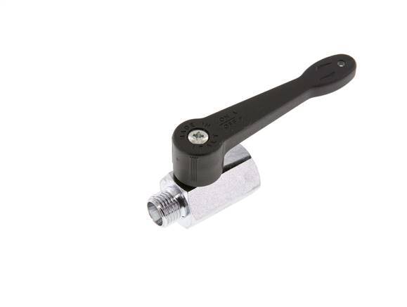 Male To Female G 1/4 inch 2-Way Brass Mini Ball Valve Long Handle 15 Bar