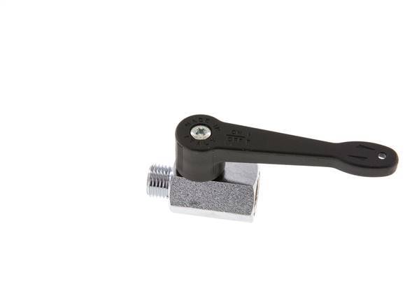 Male To Female G 1/4 inch 2-Way Brass Mini Ball Valve Long Handle 15 Bar