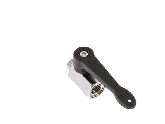 Male To Female G 1/4 inch 2-Way Brass Mini Ball Valve Long Handle 15 Bar