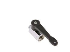 Male To Female G 1/4 inch 2-Way Brass Mini Ball Valve Long Handle 15 Bar