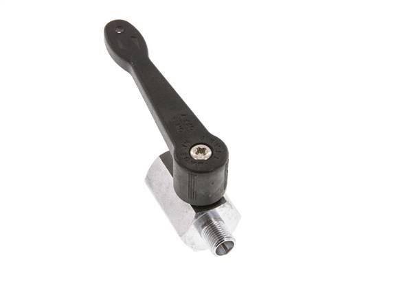 Male To Female G 1/8 inch 2-Way Brass Mini Ball Valve Long Handle 15 Bar