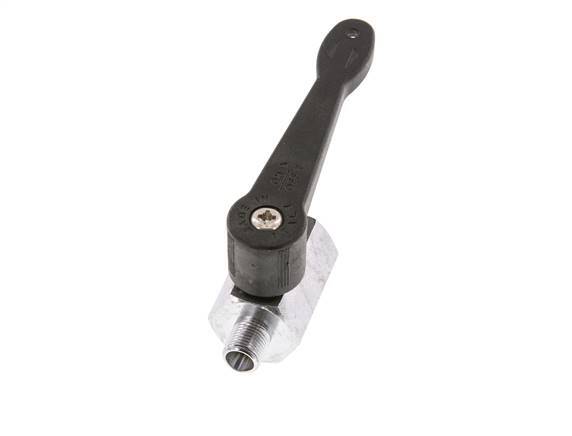 Male To Female G 1/8 inch 2-Way Brass Mini Ball Valve Long Handle 15 Bar