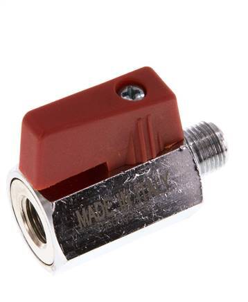 Male To Female G 1/8 inch 2-Way Brass Mini Ball Valve 15 Bar