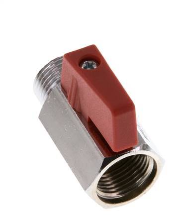 Male To Female G 3/8 inch 2-Way Brass Mini Ball Valve 15 Bar