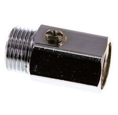 Male To Female G 1/2 inch 2-Way Brass Mini Ball Valve Screwdriver Operated 15 Bar