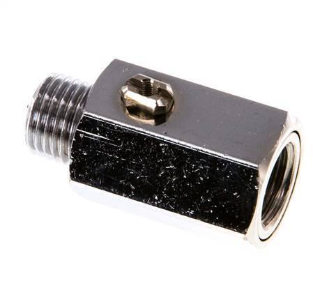 Male To Female G 1/4 inch 2-Way Brass Mini Ball Valve Screwdriver Operated 15 Bar