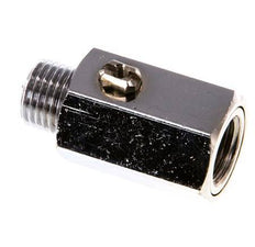 Male To Female G 1/4 inch 2-Way Brass Mini Ball Valve Screwdriver Operated 15 Bar