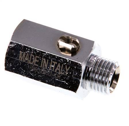 Male To Female G 1/4 inch 2-Way Brass Mini Ball Valve Screwdriver Operated 15 Bar