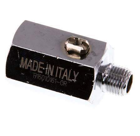 Male To Female G 1/8 inch 2-Way Brass Mini Ball Valve Screwdriver Operated 15 Bar