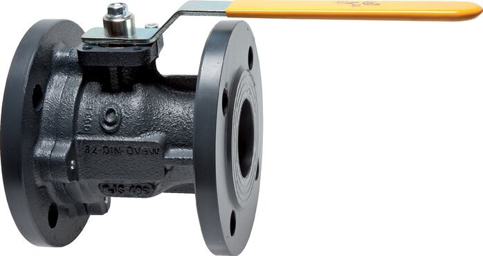 DN 125 PN 16 Cast Iron 2-Way Gas Flanged Ball Valve