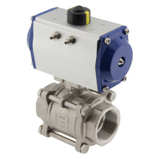 G4'' 2-Way Stainless Steel Pneumatic Ball Valve Double Acting - BL2SA3