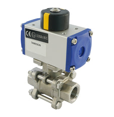 G1/4'' 2-Way Stainless Steel Pneumatic Ball Valve Double Acting - BL2SA3
