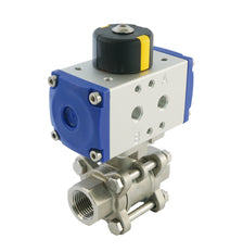 G1/4'' 2-Way Stainless Steel Pneumatic Ball Valve Double Acting - BL2SA3