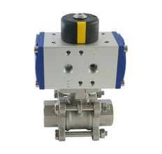 G1/4'' 2-Way Stainless Steel Pneumatic Ball Valve Double Acting - BL2SA3
