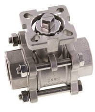 G1'' 2-Way Stainless Steel Ball Valve 3-Piece Full Bore ISO-Top - BL2SA3