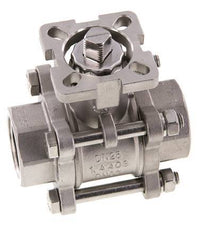 G1'' 2-Way Stainless Steel Ball Valve 3-Piece Full Bore ISO-Top - BL2SA3