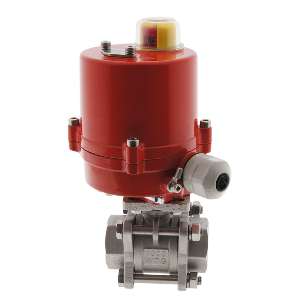 G1'' 120V AC 2-Way Stainless Steel Electrical Ball Valve - BL2SA3