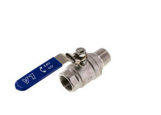 Male To Female R/Rp 1 inch PN 63 2-Way Stainless Steel Ball Valve