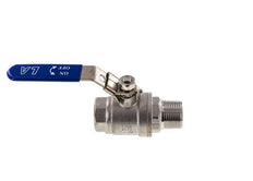 Male To Female R/Rp 1 inch PN 63 2-Way Stainless Steel Ball Valve