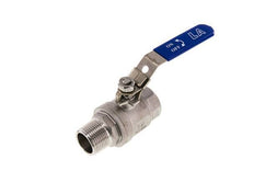 Male To Female R/Rp 1 inch PN 63 2-Way Stainless Steel Ball Valve