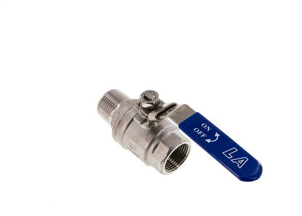 Male To Female R/Rp 1 inch PN 63 2-Way Stainless Steel Ball Valve