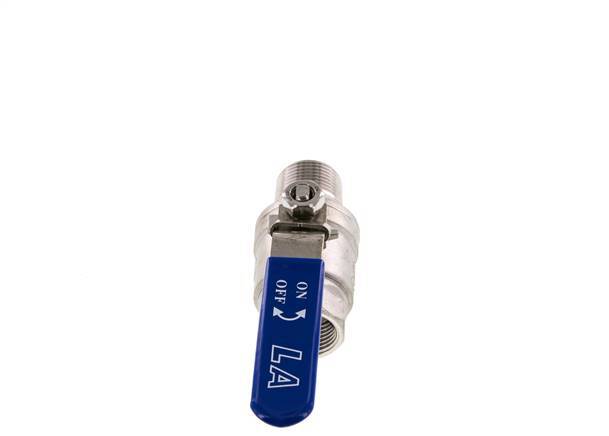 Male To Female R/Rp 1 inch PN 63 2-Way Stainless Steel Ball Valve