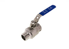 Male To Female R/Rp 1-1/4 inch PN 63 2-Way Stainless Steel Ball Valve